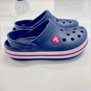 CROCS Kids Navy Blue Band Shoes